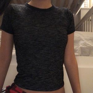 Charcoal fitted tee shirt